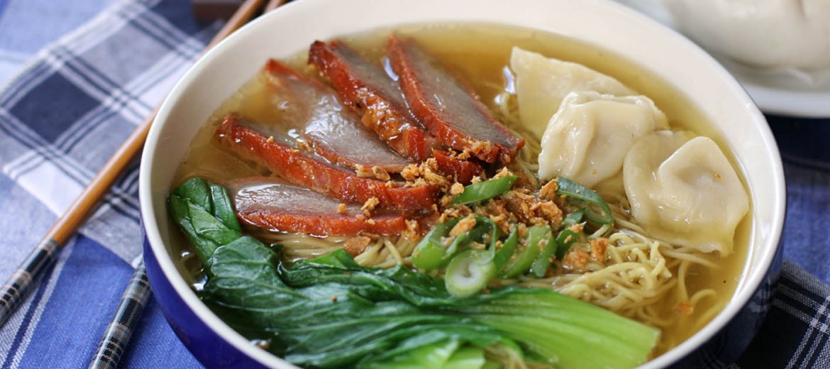 Noodle Soup - BBQ Pork and Wonton Soup